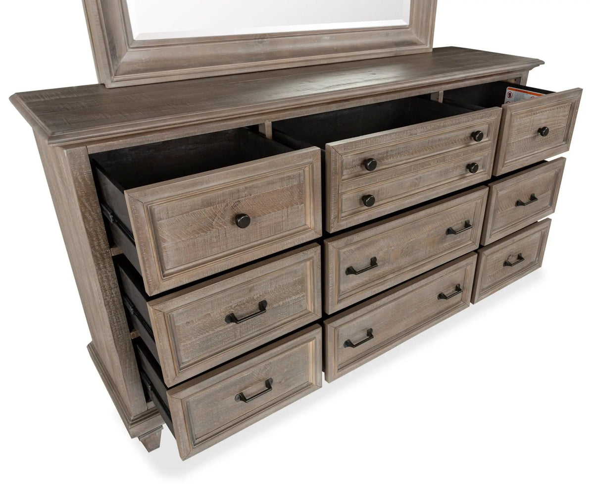 Lancaster Drawer Dresser | 2 Pieces | Wood | Bedroom