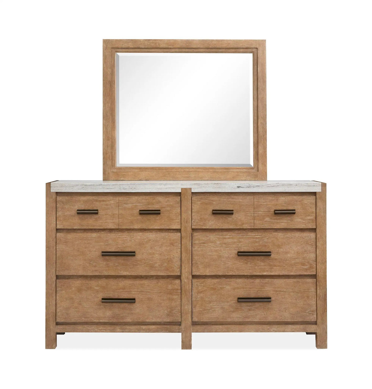 Plum Creek Drawer Dresser | 68 Inch Width | Seasonless Style | Tranquil Elegance