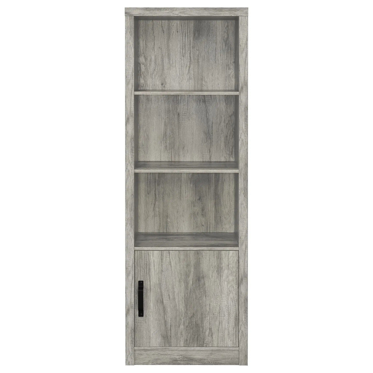 Burke 4-shelf Engineered Wood Media Tower Grey Driftwood Pier | 23.5 x 15.5 x 70.75 in | Engineered Wood & Veneer | Home