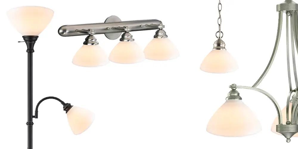 IES Reflector Lamp Shade | 8 Inch Diameter | Opal Glass | 6 Inch Height