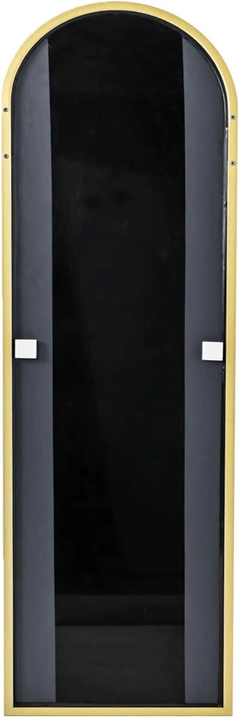 Gold Full Length Door Mirror 16x50 Inches Arched Over the Door from PriceLows™