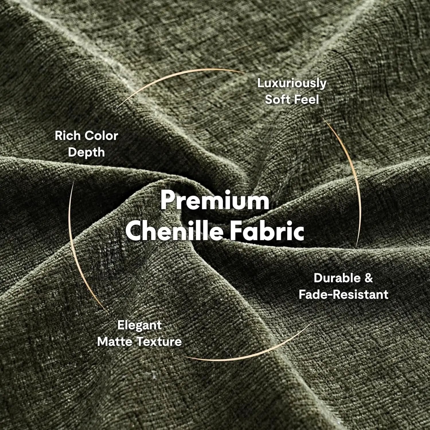 Compact Chenille Accent Chairs With Removable Covers from PriceLows™