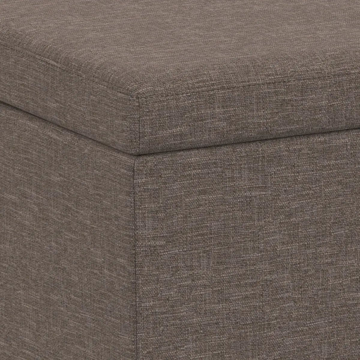 Storage Ottoman Bench | Solid Wood Frame | High Density Foam