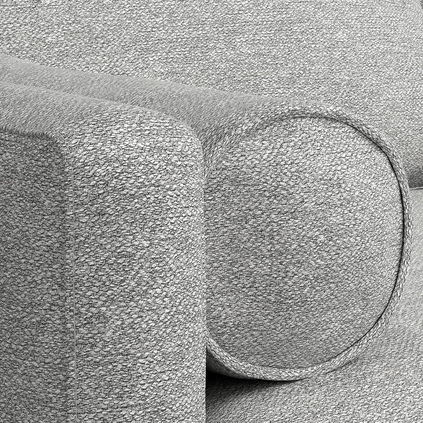 Morrison 72 Inch Mid Century Modern Sofa Set Mist Grey from PriceLows™