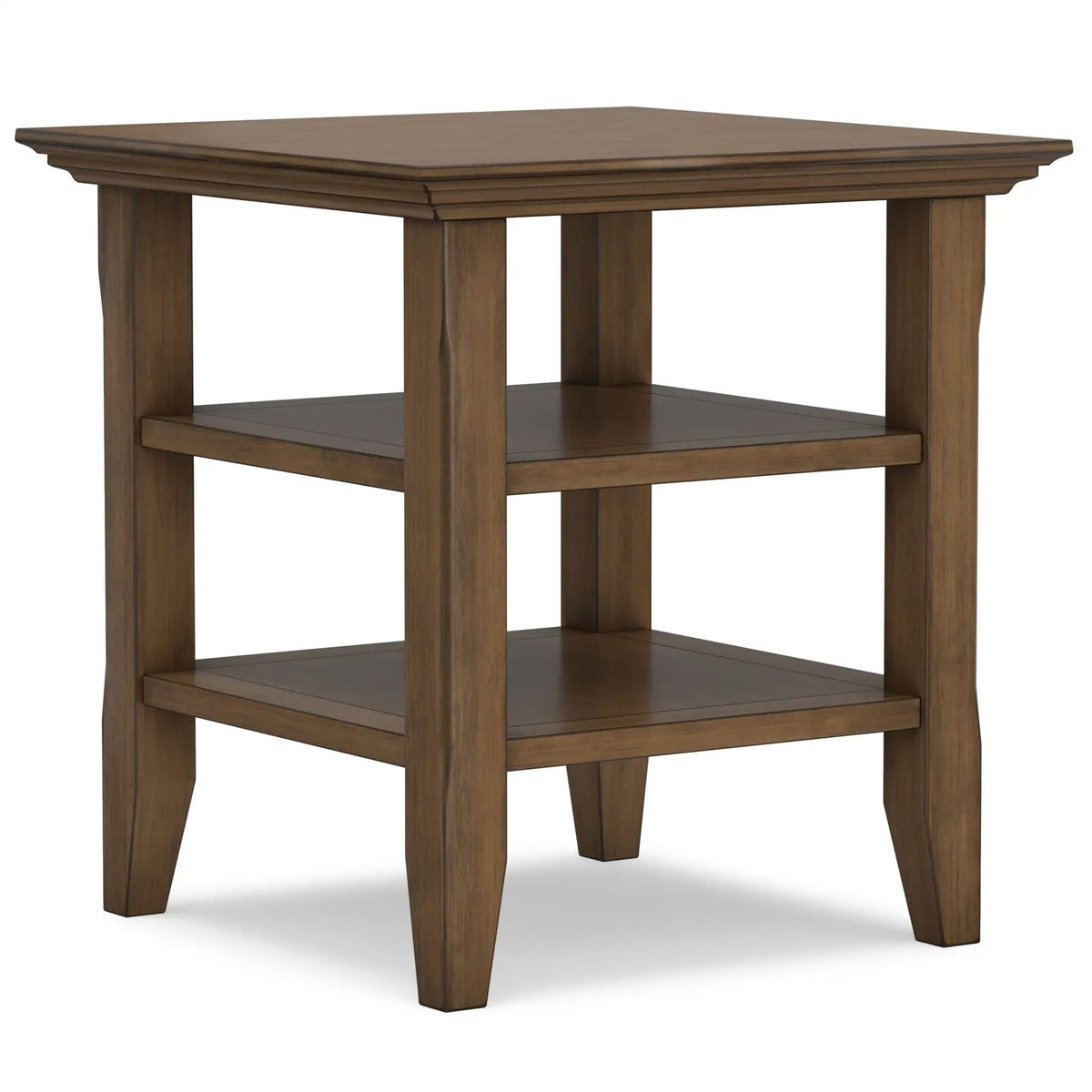 Acadian Transitiona End Table | 19 x 19 x 20 in | Solid Wood | Living Room