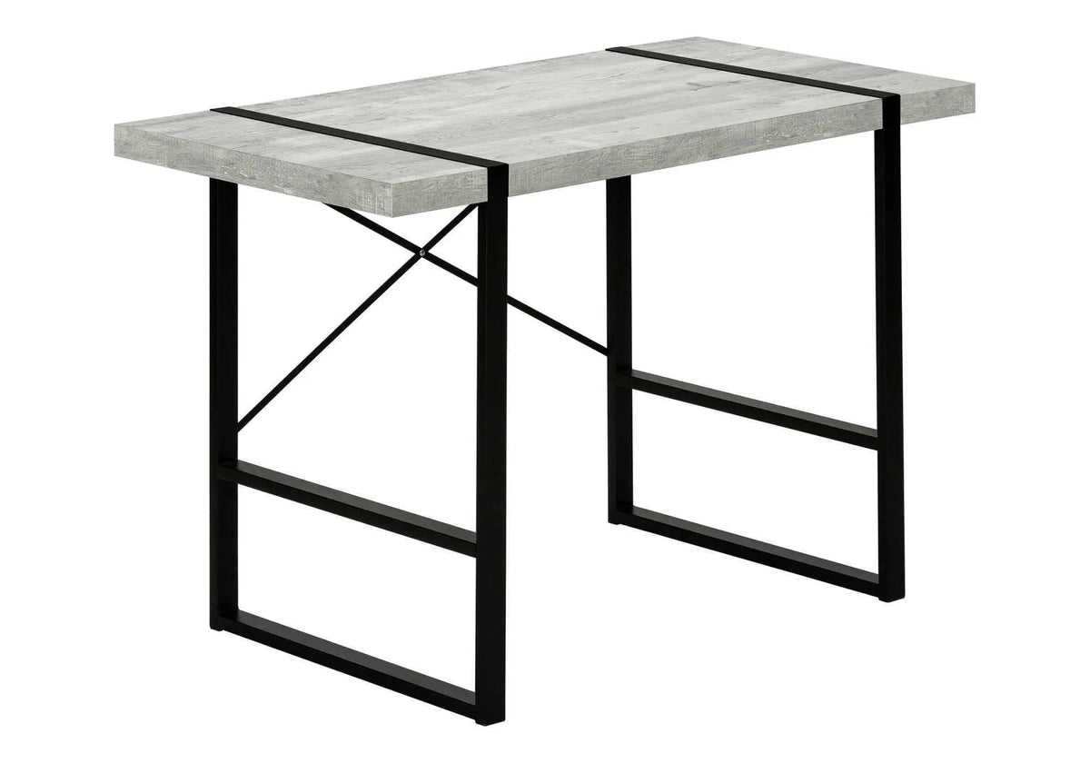 Industrial Computer Desk | 49 Inch Width | Robust Metal Legs | X-Shaped Support Bar