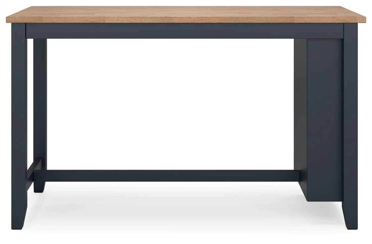 Gesthaven Counter Height Table | Rectangular Dining Room | 60 Inch Width | Natural Wood Tone