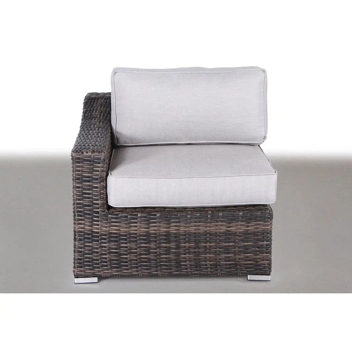 Outdoor Wicker Sofa Seating Group With Cushions Stationary Sectional | Stationary Sectional | Wicker & Aluminum | Living Room