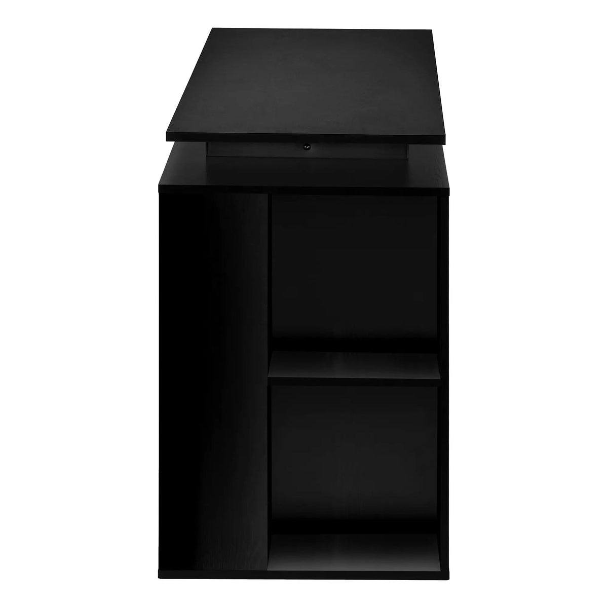 Computer Desk With Bookcase | 55 Inch Width | Left Or Right Setup | 8 Fixed Shelves