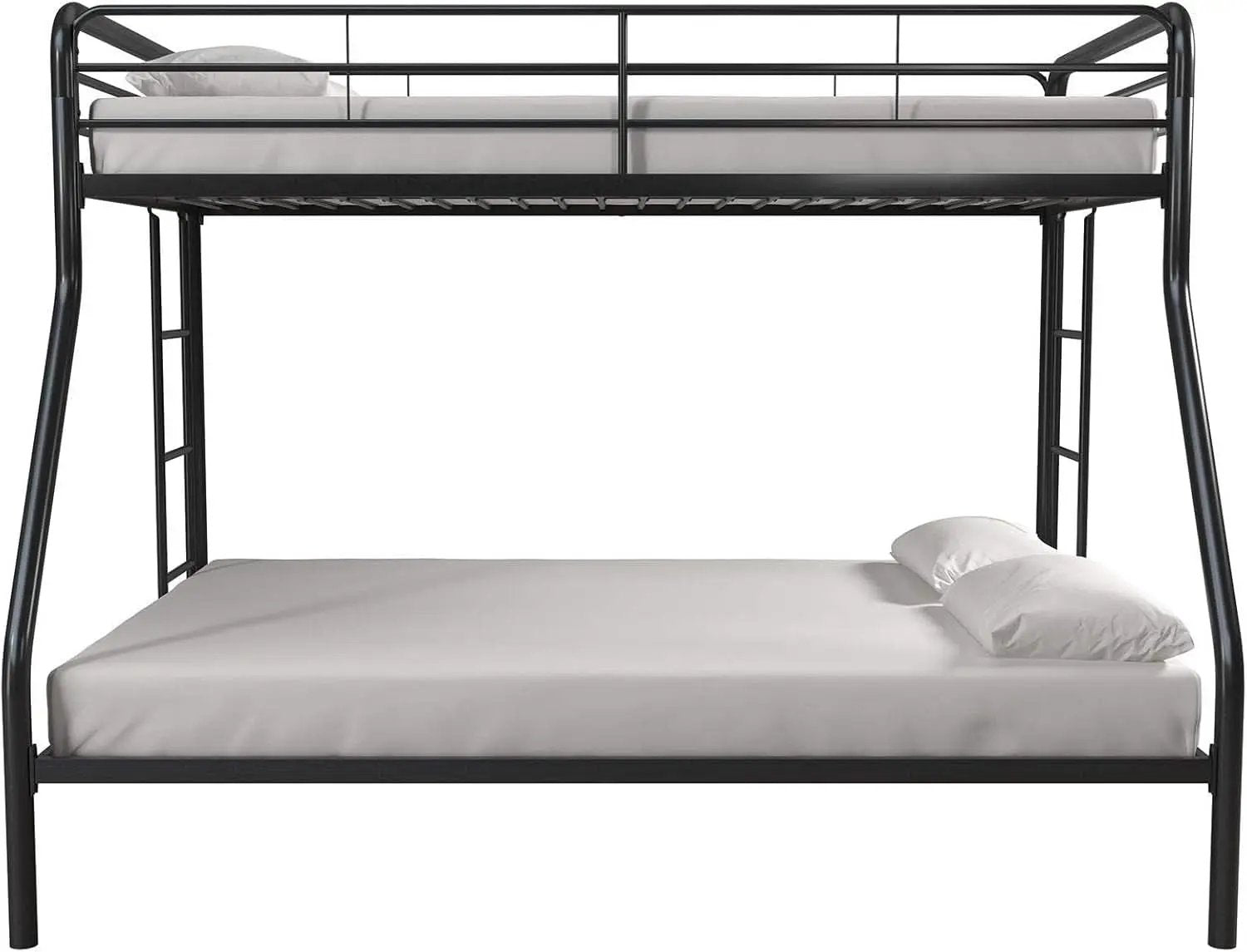 Dusty Metal Bunk Bed Frame Twin Over Full Black Finish from PriceLows™