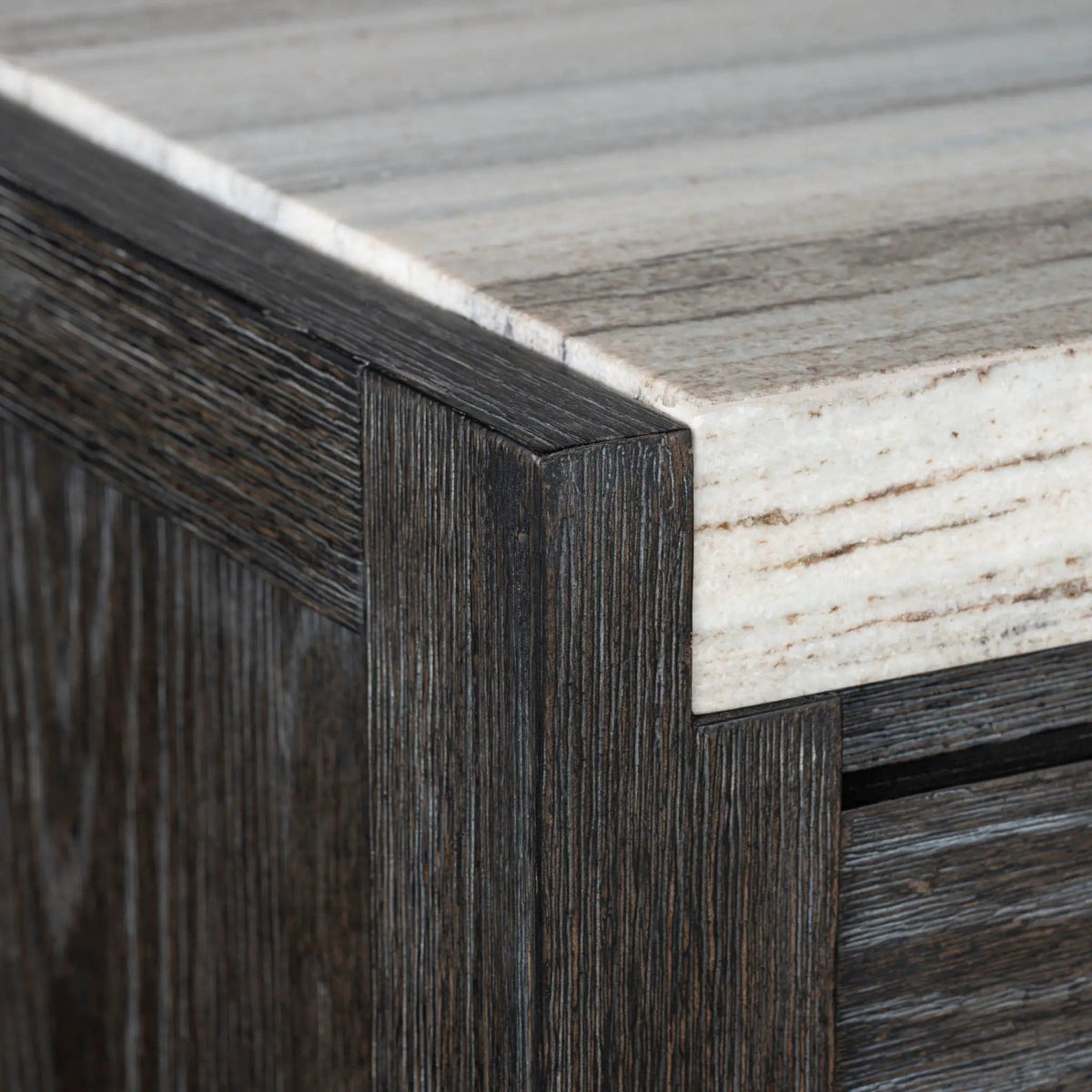Plum Creek Sideboard | 2 Pieces | Oak Veneer & Fabric | Dining Room