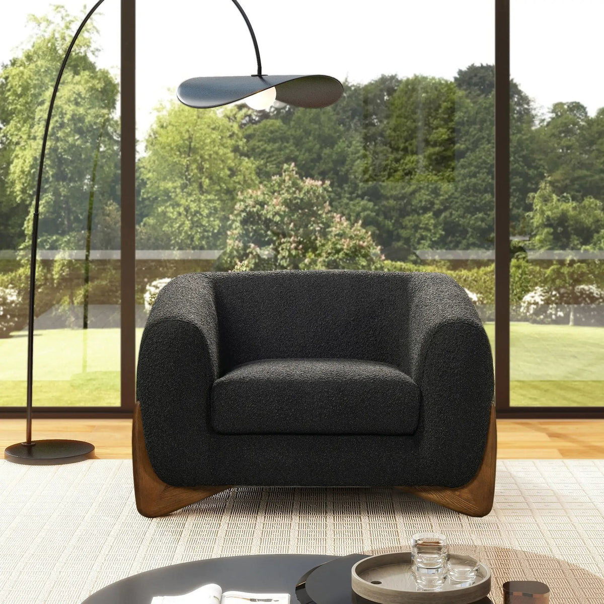 Alpine Arm Chair | Ideal Lounging Depth | Removable Seat Cushion | Sinuous Spring Support