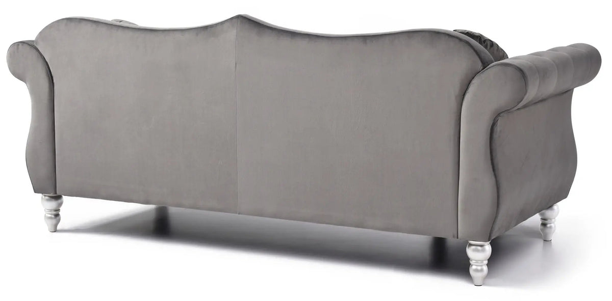 Hollywood Sofa | Updated Glam Design | Hand-Applied Nailhead Trim | Pocketed Coil Cushions