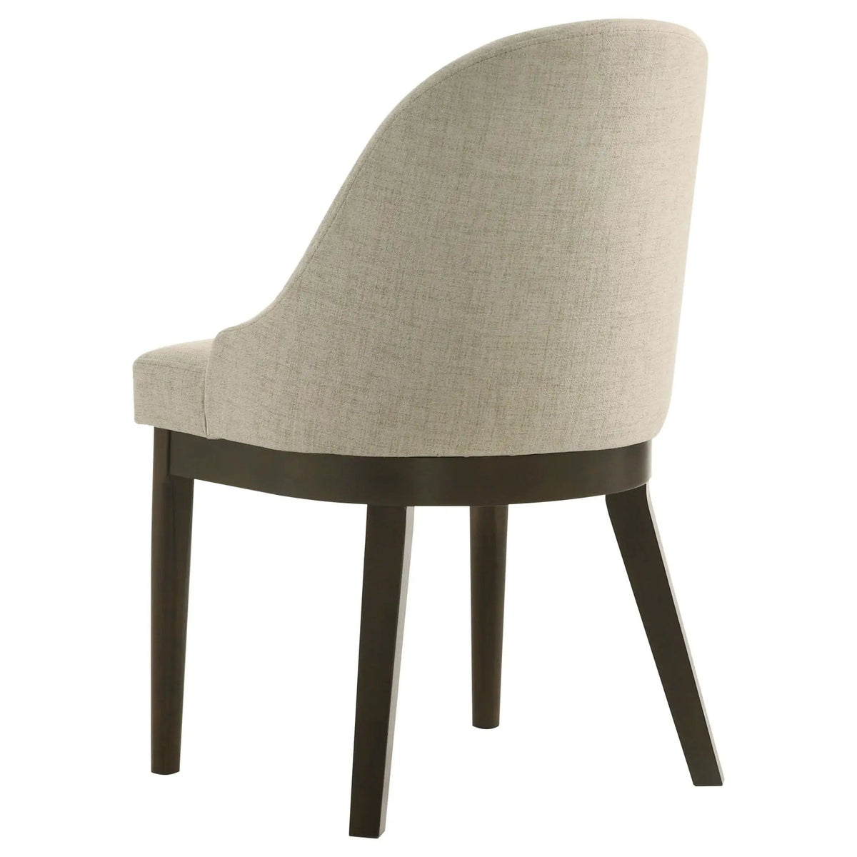 Reseda Upholstered Dining Side Chair Beige (Set of 2) | 20.75 x 22.75 x 35.25 in | Rubberwood & Fabric | Dining Room