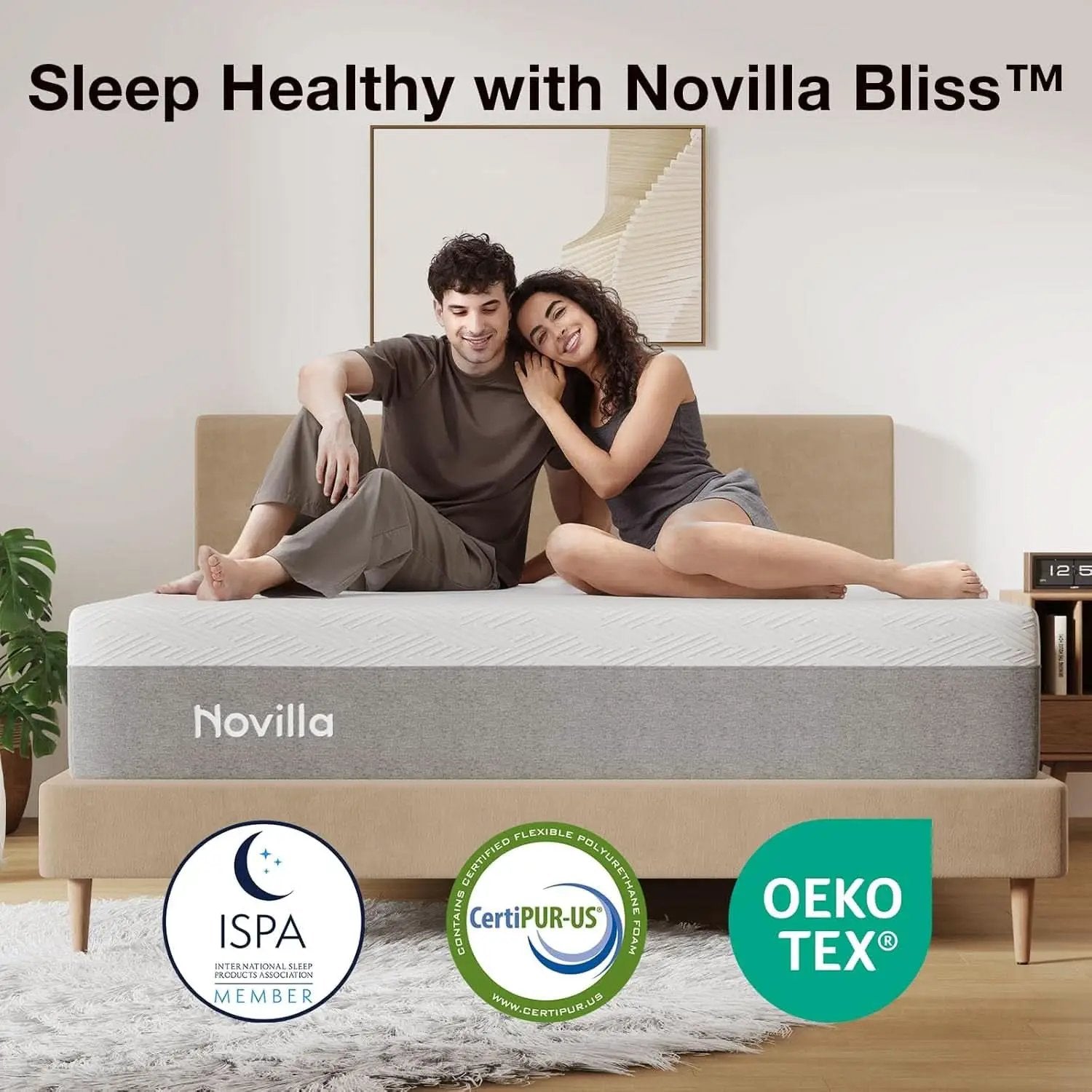 Queen Memory Foam Mattress 12Inch Medium Plush Comfort from PriceLows™