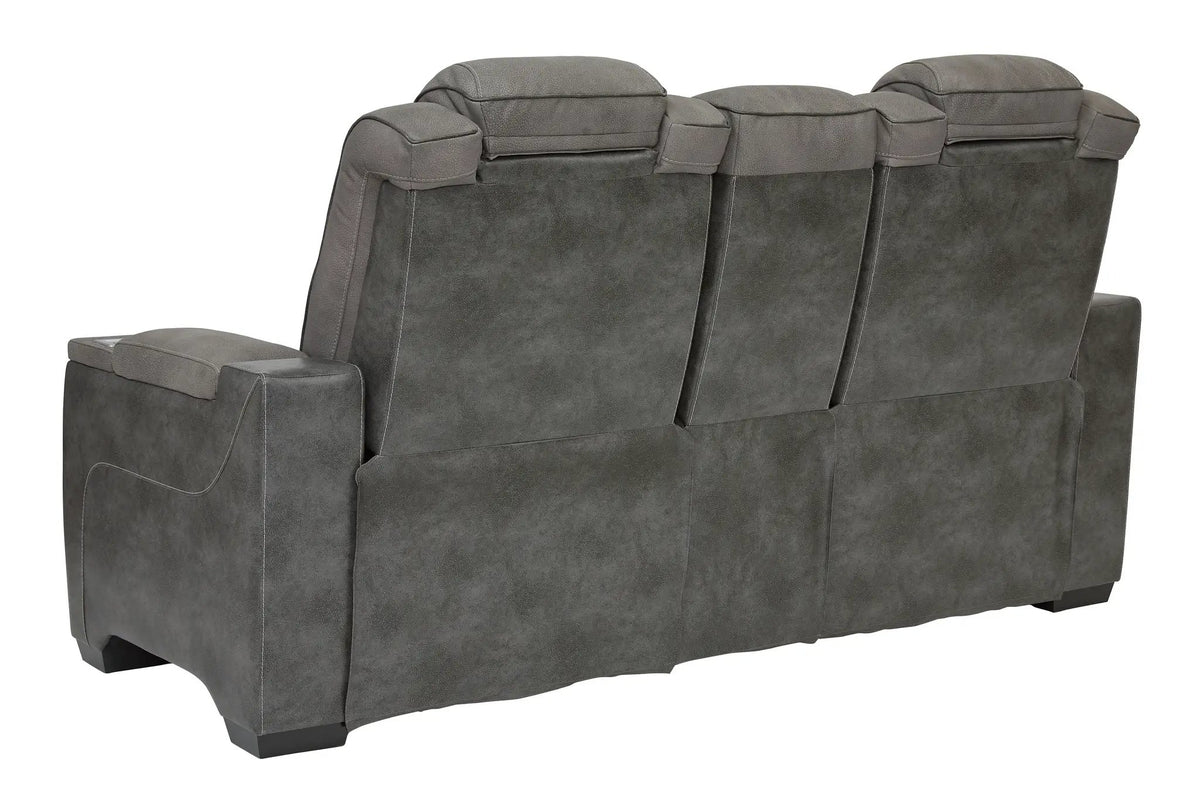 Next-Gen Durapella Power Reclining Loveseat | Two-Tone Upholstery | Water-Repellent | 75 Inch Length
