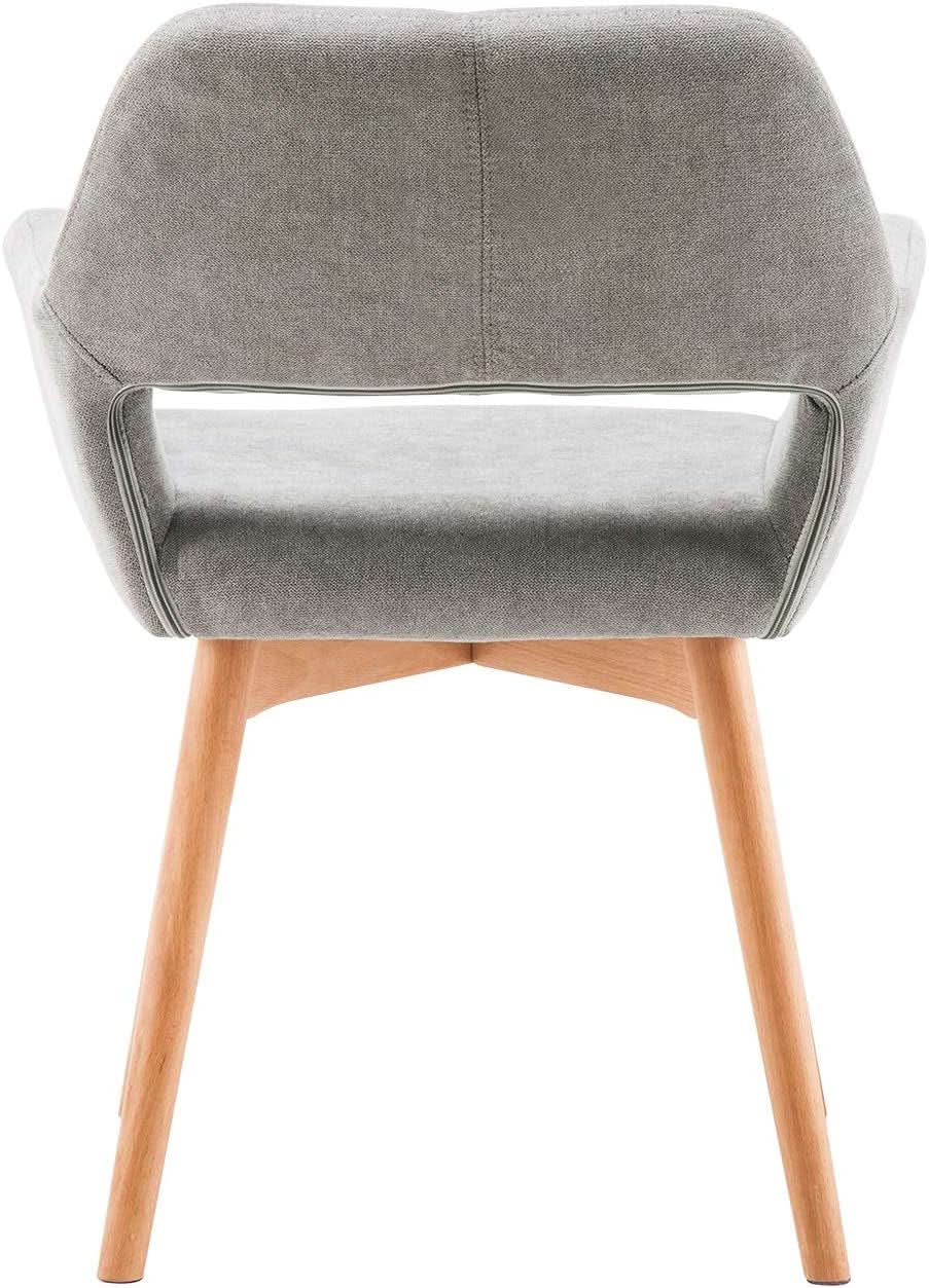 Mid Century Modern Upholstered Accent Chair Gray No Wheels from PriceLows™