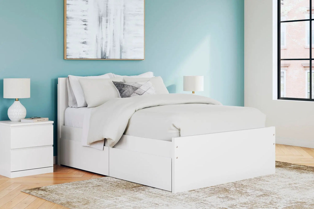 Onita Panel Platform Bed | Minimal Design | Ultra-Clean Lines | Easy-Elegant Solid Finish
