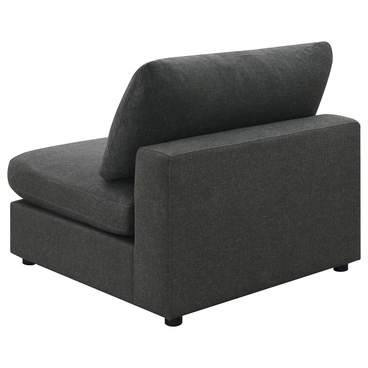 Serene 4-piece Upholstered Modular Sectional Sofa | 4-Piece Set | Linen | Charcoal