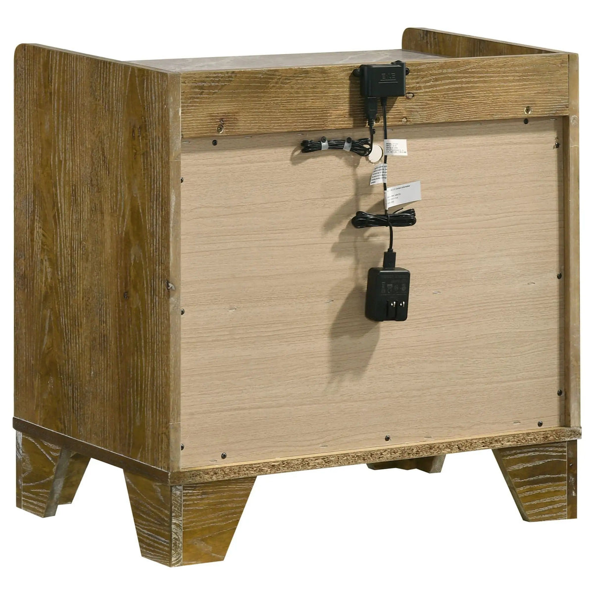Henderson 4-piece Eastern King Bedroom Set Medium | 4-Piece Set | Rubberwood & Faux Marble | Oak