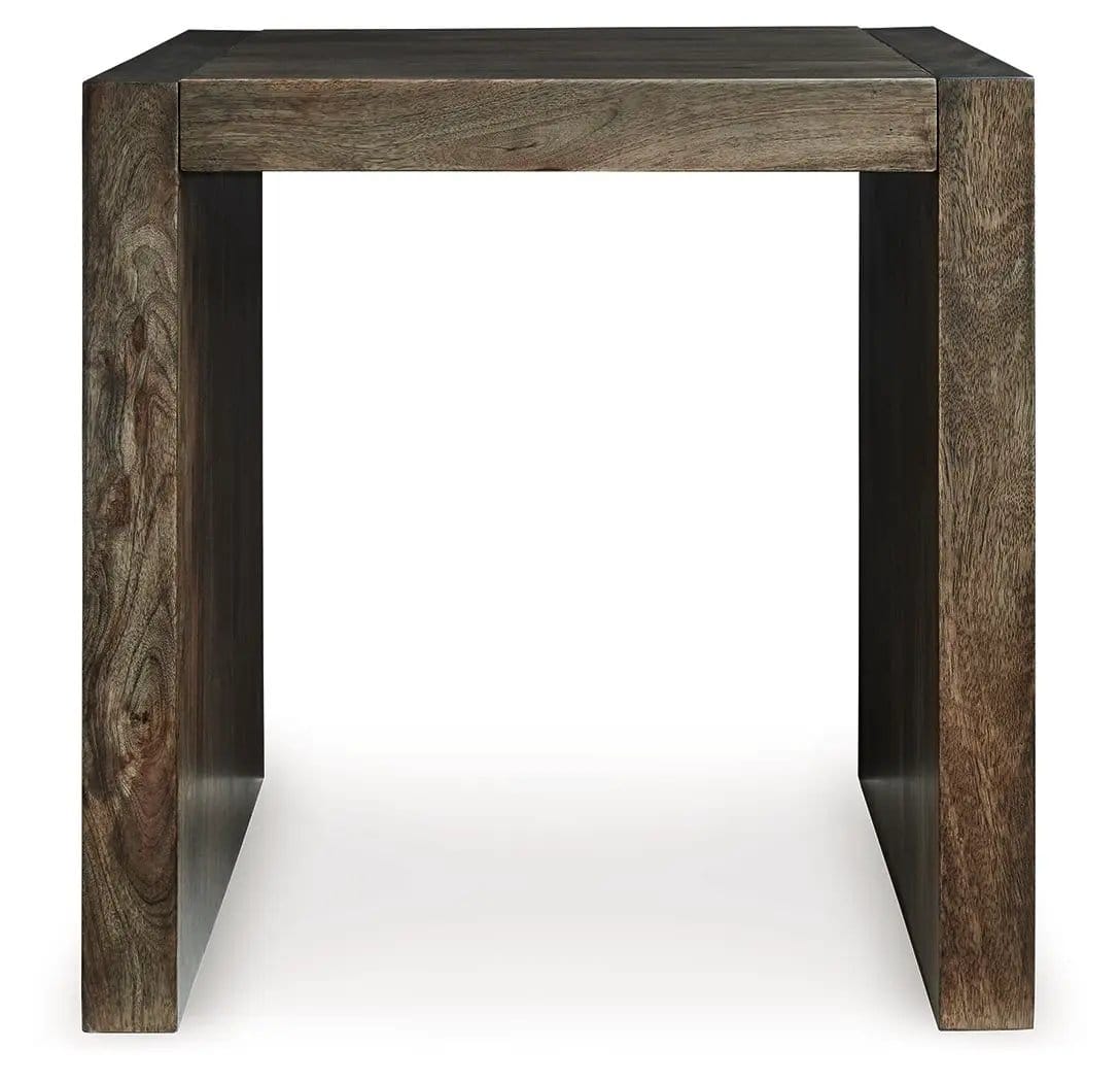 Dreggan Square End Table | 24 x 24 x 24.25 in | Mango Wood | Brown