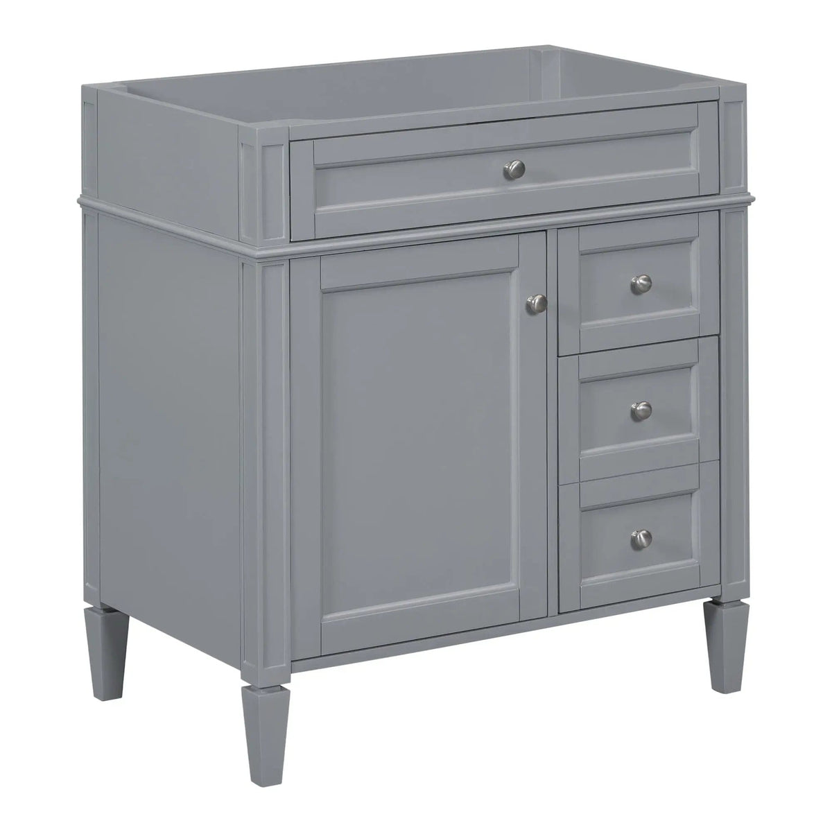 Bathroom Vanity | 3 Drawers | Blue Finish | Tip Out