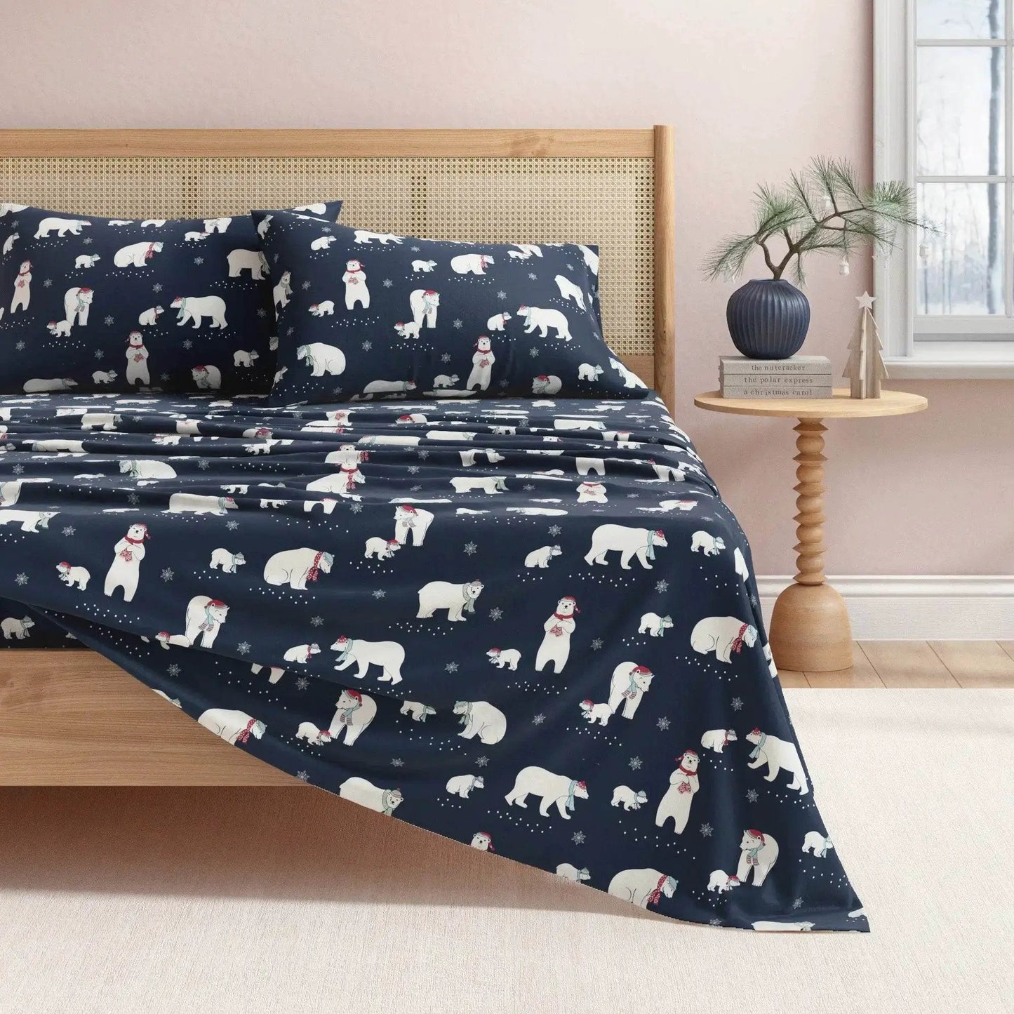Turkish Cotton Christmas Flannel Sheet Set - Whittaker Collection from PriceLows™