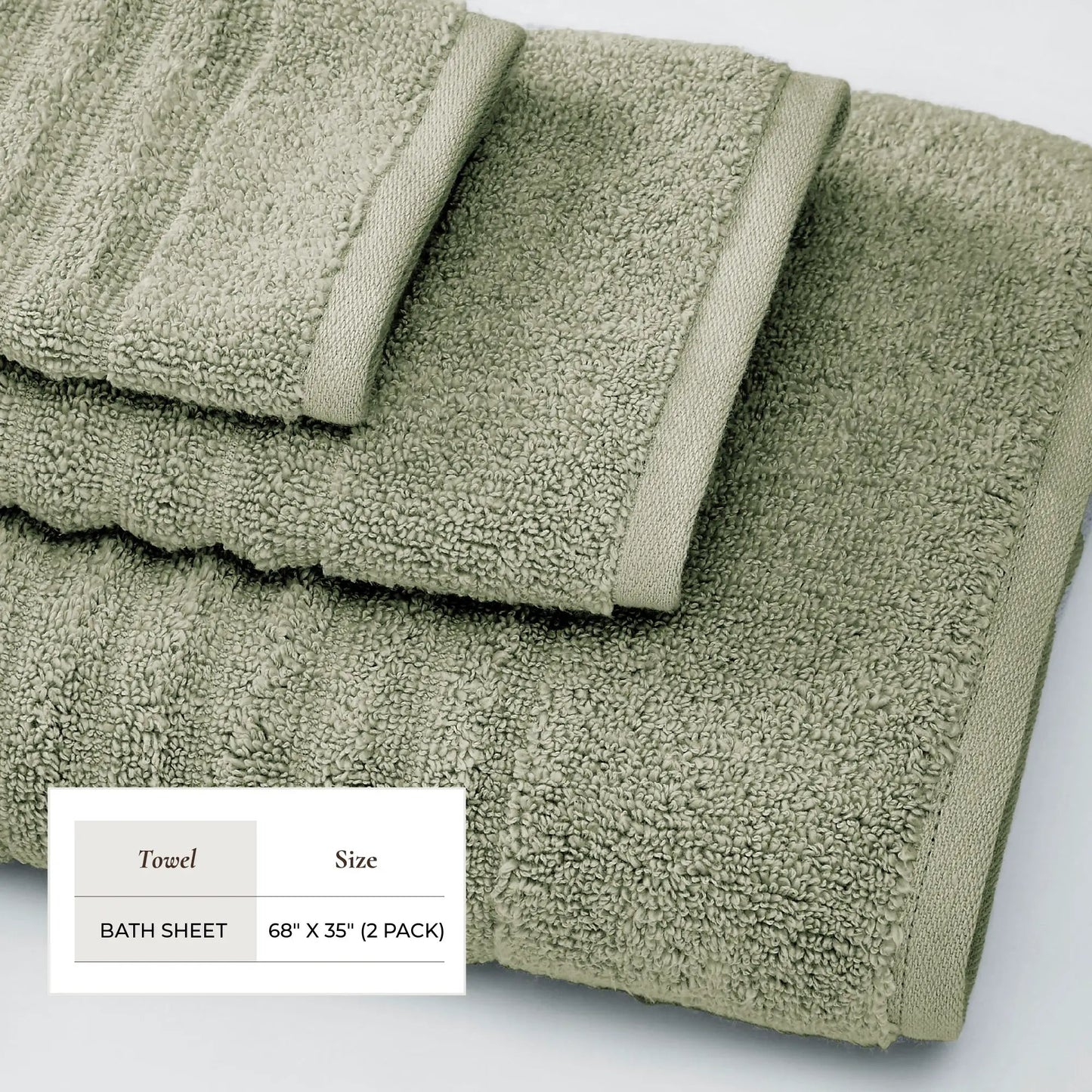 Luxury Combed Cotton Bath Towel Set - Karina Collection from PriceLows™