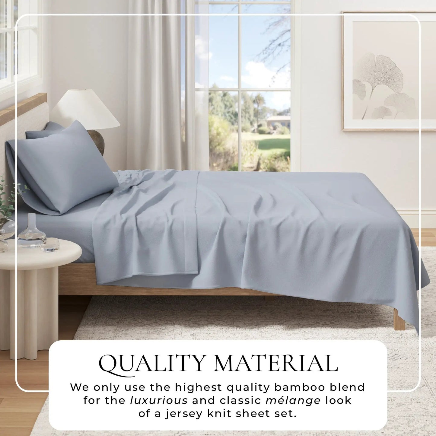 Viscose from Bamboo & Cotton Blend Jersey Knit Sheets from PriceLows™