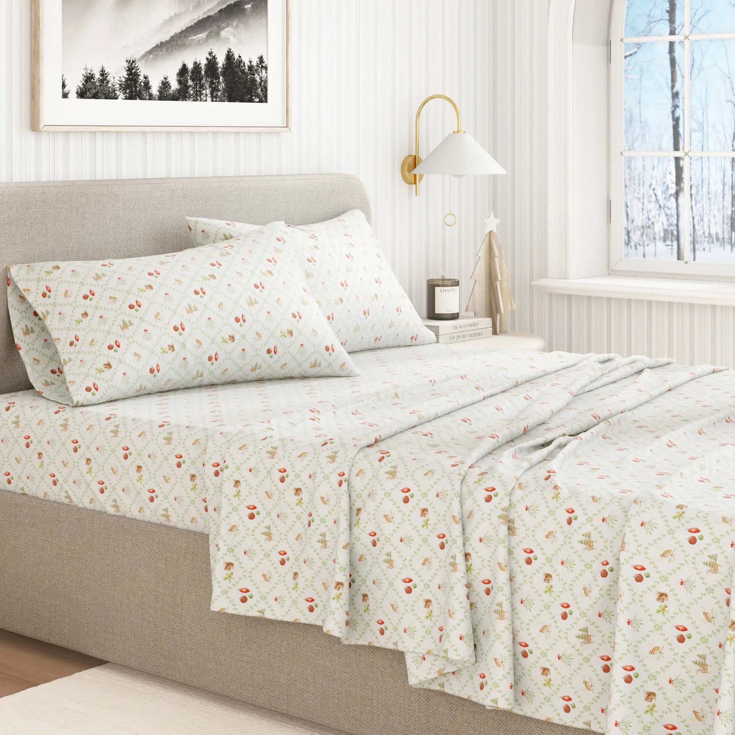 Turkish Cotton Flannel Sheet Set - Elevated Holiday Collection from PriceLows™