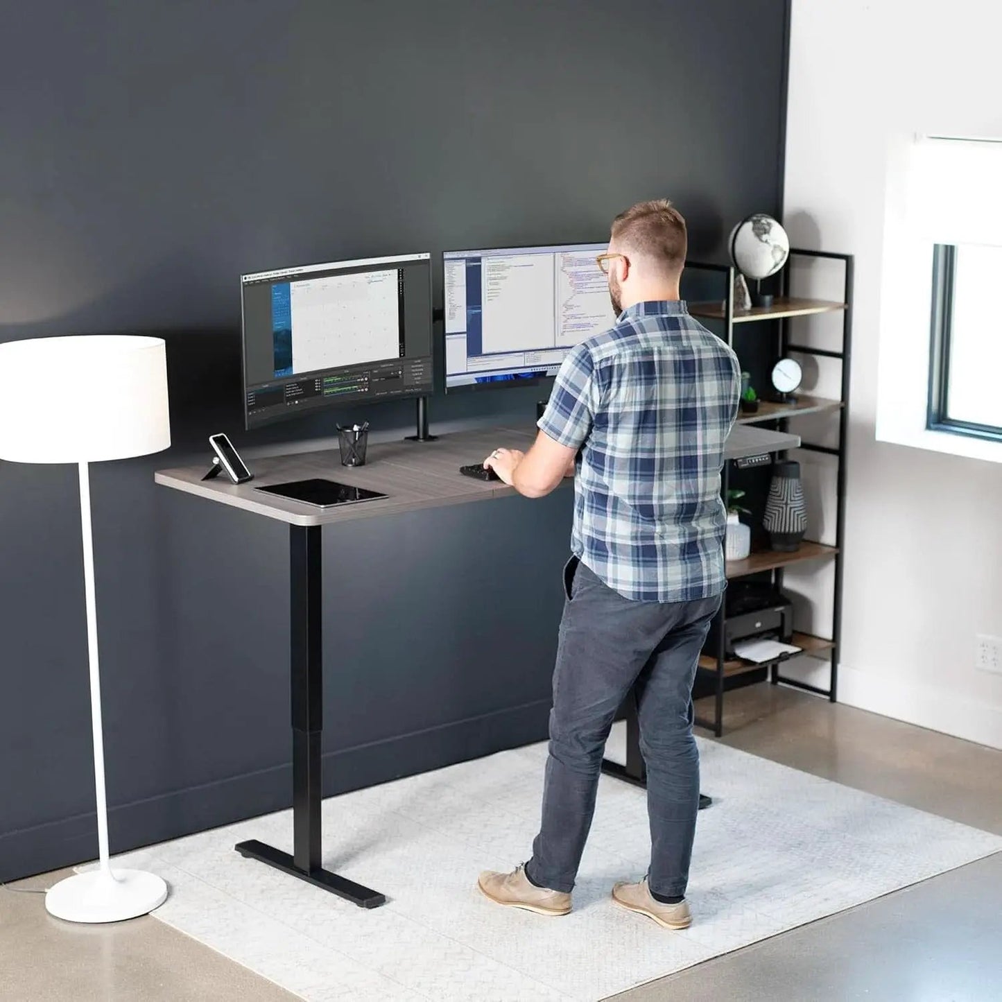 Electric Standing Desk 71x30 Memory Height Adjustment from PriceLows™
