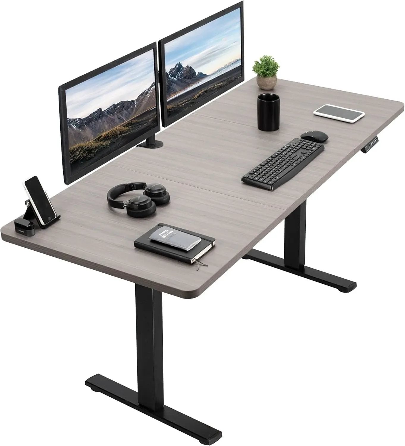Electric Standing Desk 71x30 Memory Height Adjustment from PriceLows™