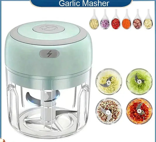 100/250mL Mini Crusher Chopper USB Charging Garlic Mincer Electric Garlic Chopper Powerful Ginger Garlic Onion Meat Masher from PriceLows™