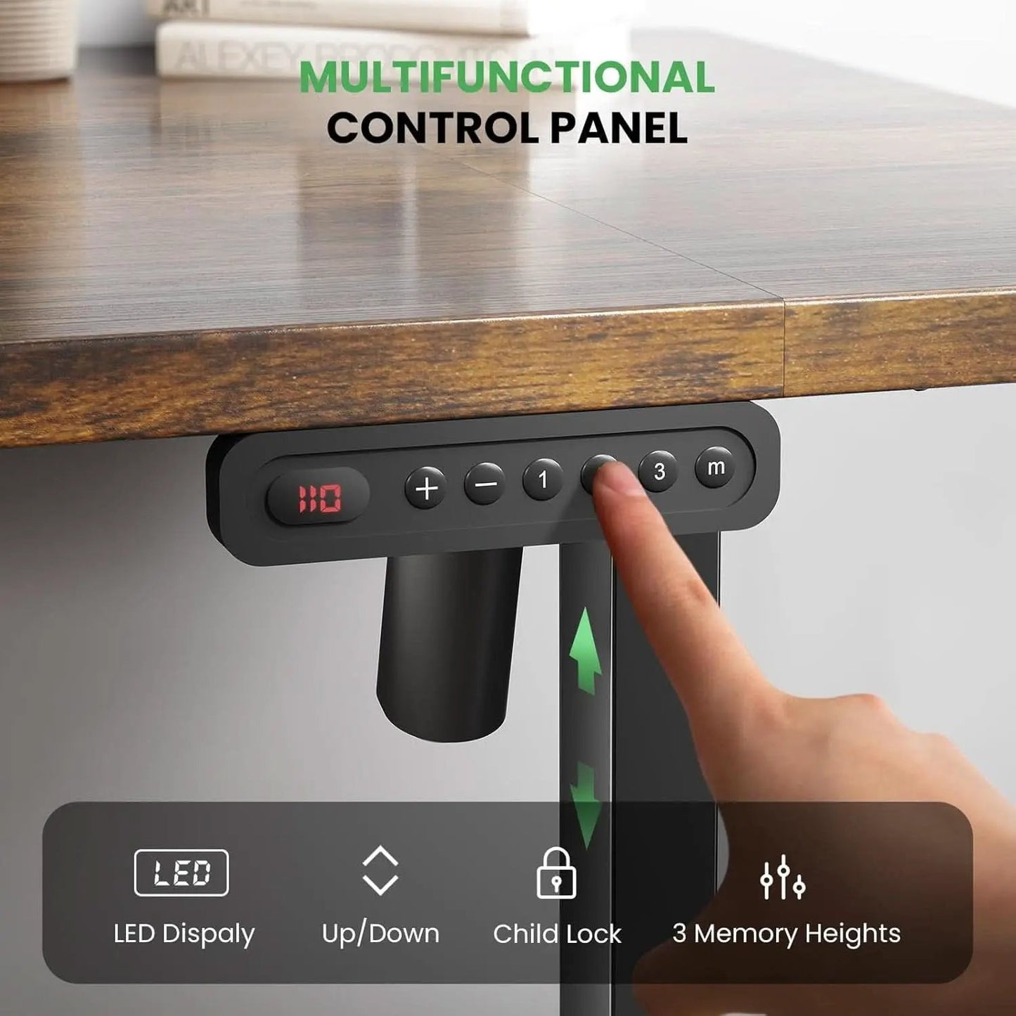 Electric Standing Desk 48 By 24 Inch With 3 Memory Presets from PriceLows™