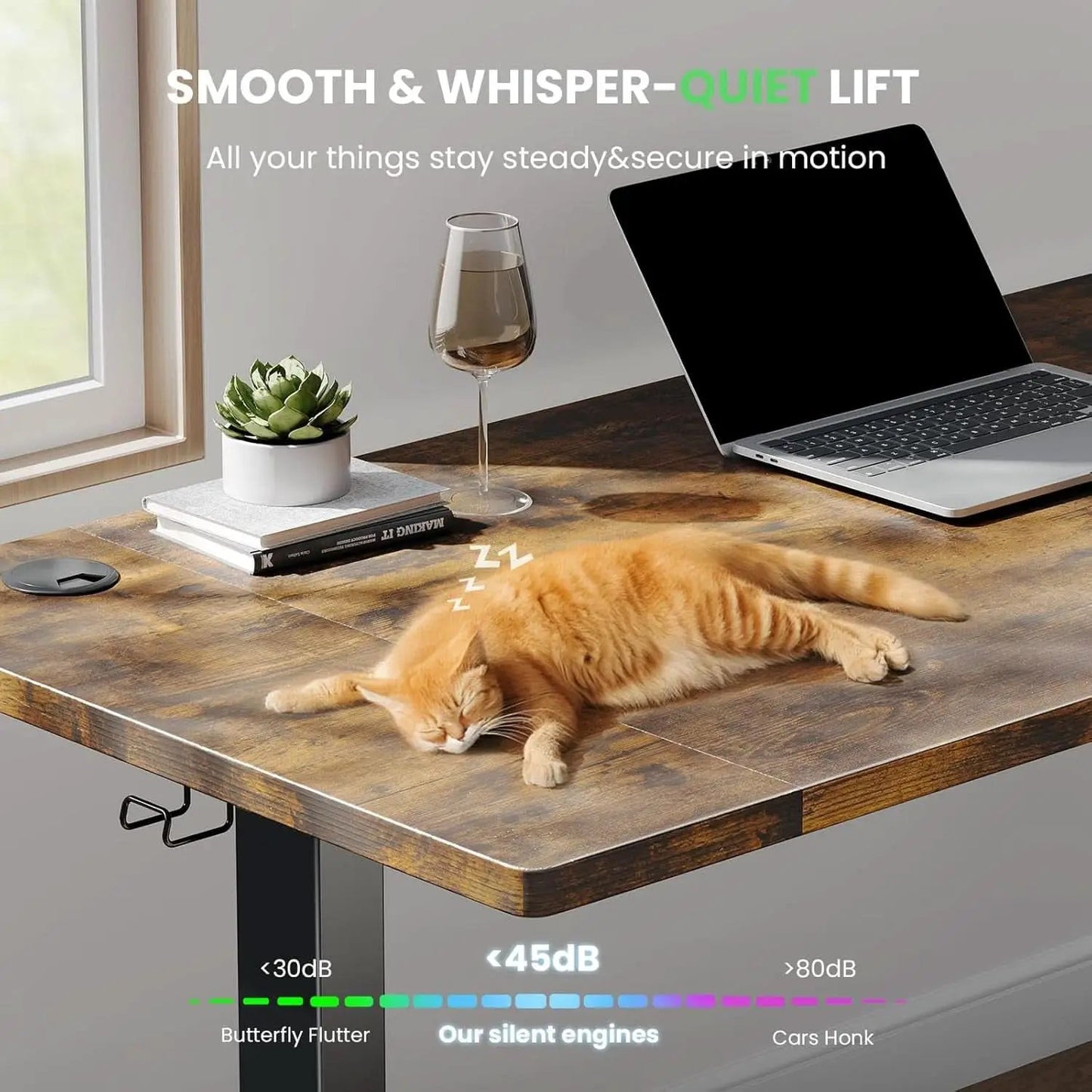 Electric Standing Desk 48 By 24 Inch With 3 Memory Presets from PriceLows™