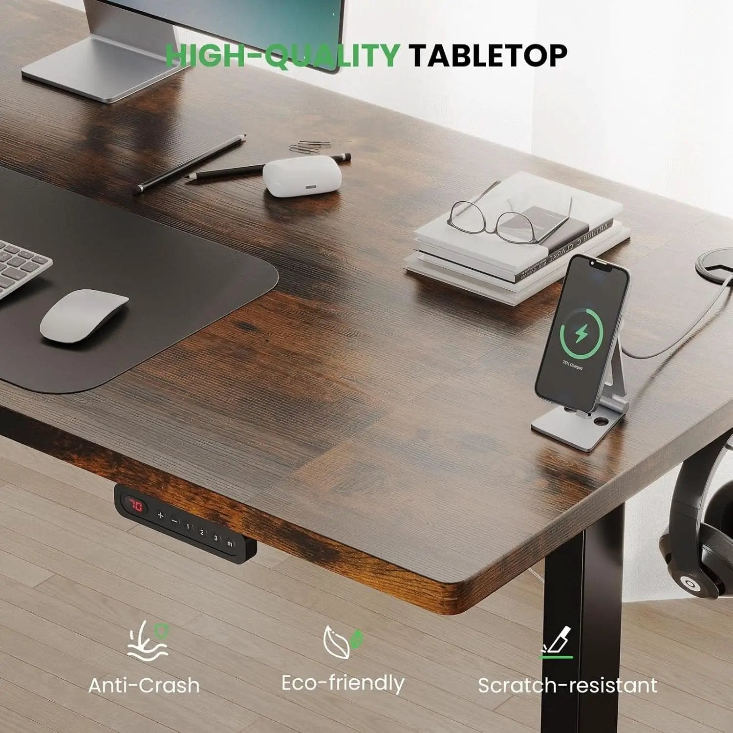 Electric Standing Desk 48 By 24 Inch With 3 Memory Presets from PriceLows™