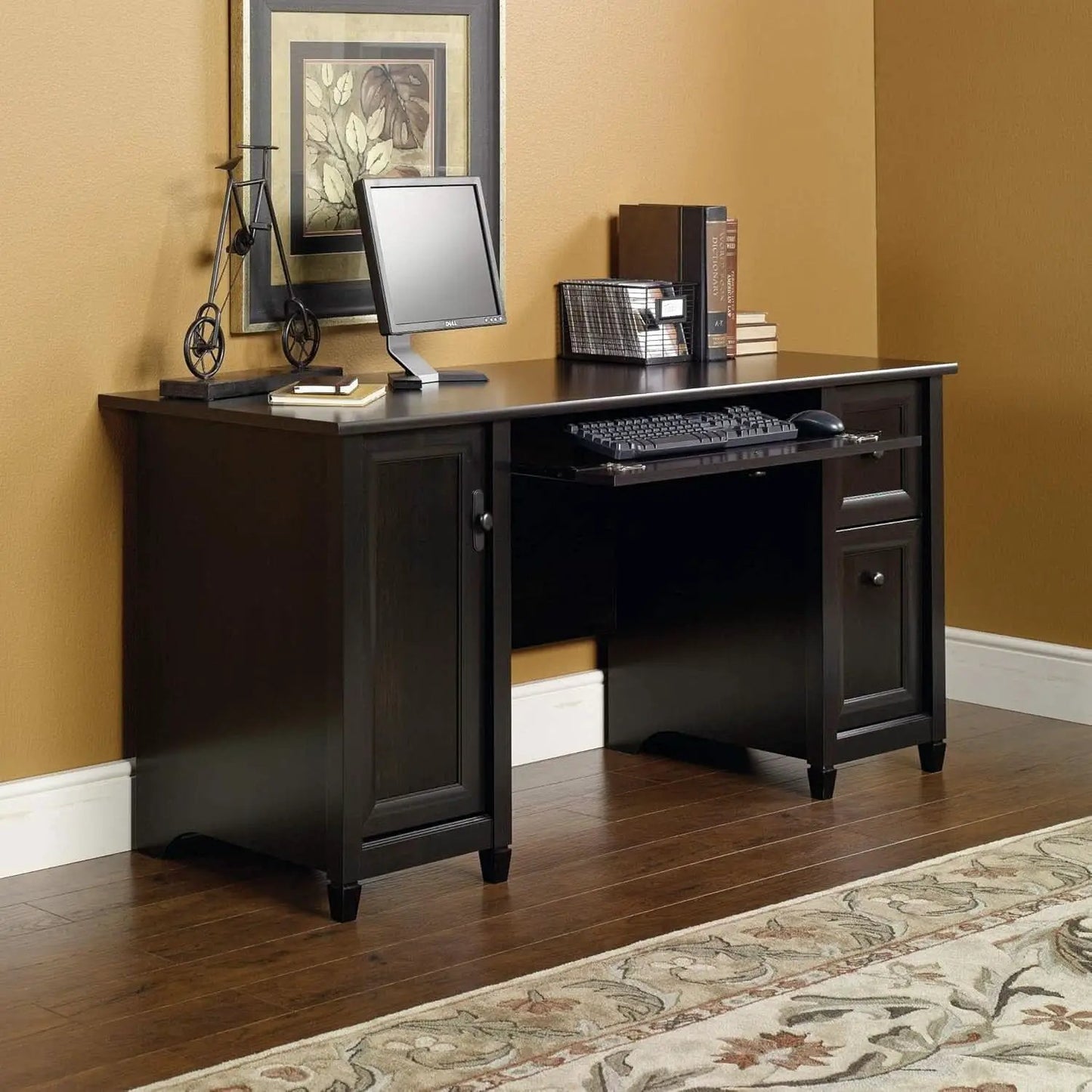 Elegant Home Office Computer Desk with Storage Drawers from PriceLows™
