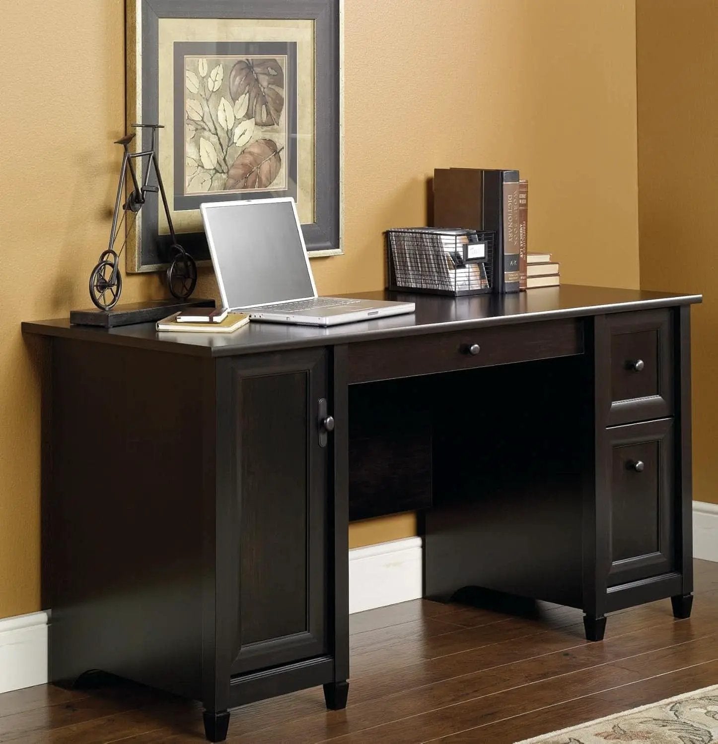 Elegant Home Office Computer Desk with Storage Drawers from PriceLows™