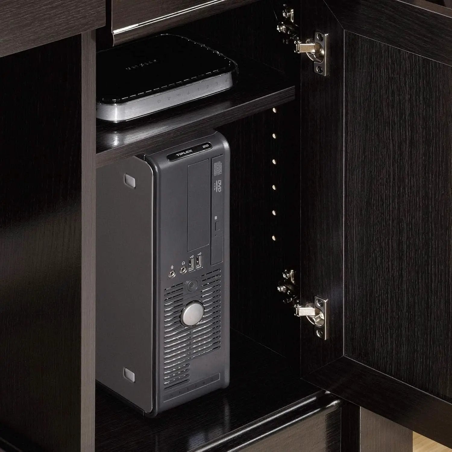 Elegant L-Shaped Desk with Spacious Surface in Wind Oak from PriceLows™