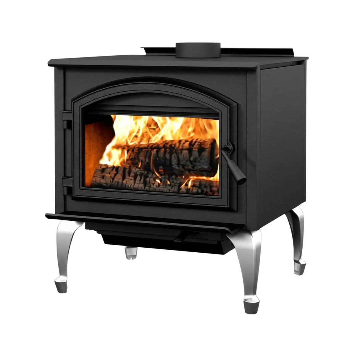 Empire Stove Gateway 3500 Ceramic Glass Wood Burning Stove | Glass | Wood Burning Fireplace | Living Room