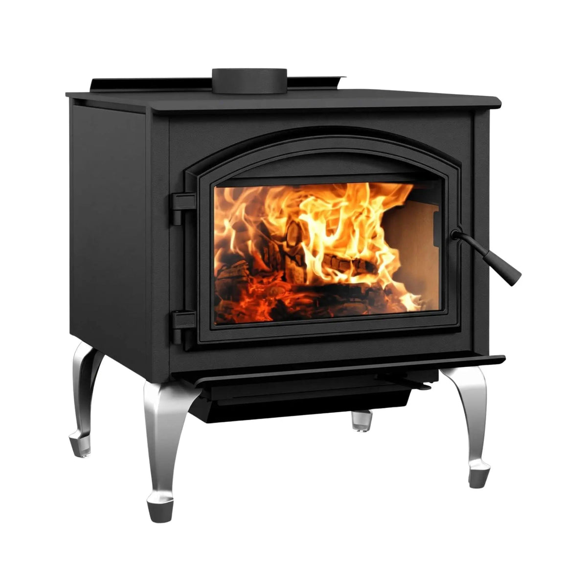 Empire Stove Gateway 3500 Ceramic Glass Wood Burning Stove | Glass | Wood Burning Fireplace | Living Room