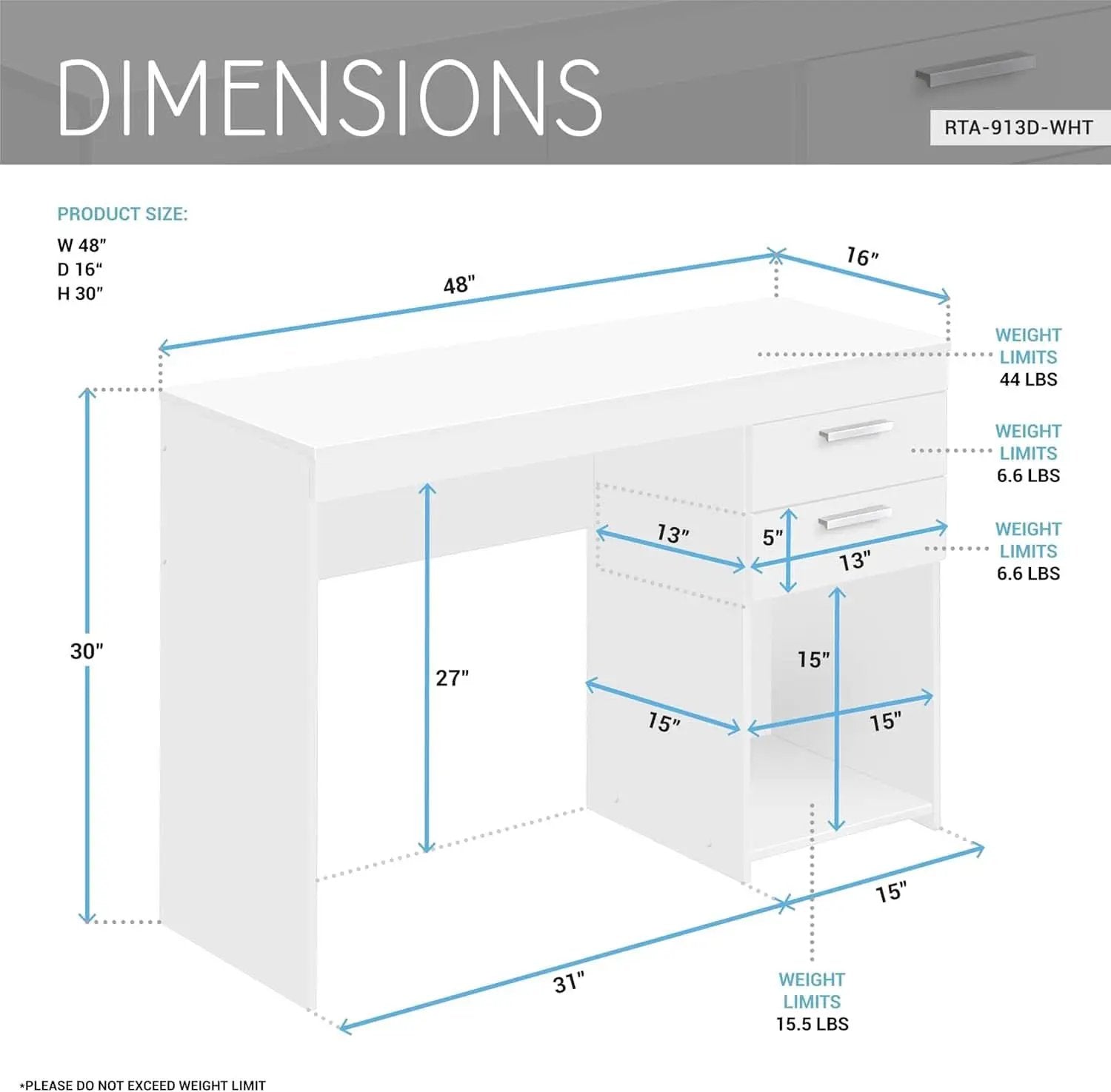 Engineered Wood Writing Desk with Ample Storage Space from PriceLows™