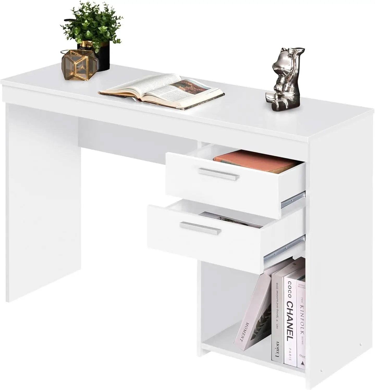 Engineered Wood Writing Desk with Ample Storage Space from PriceLows™