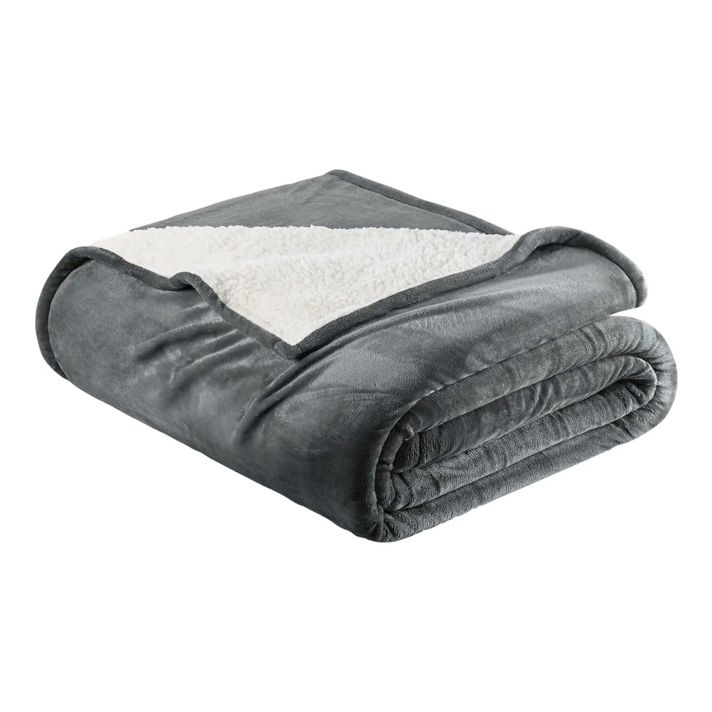 Velvet Plush Sherpa Bed Blanket - Sherpa Fleece Collection from PriceLows™