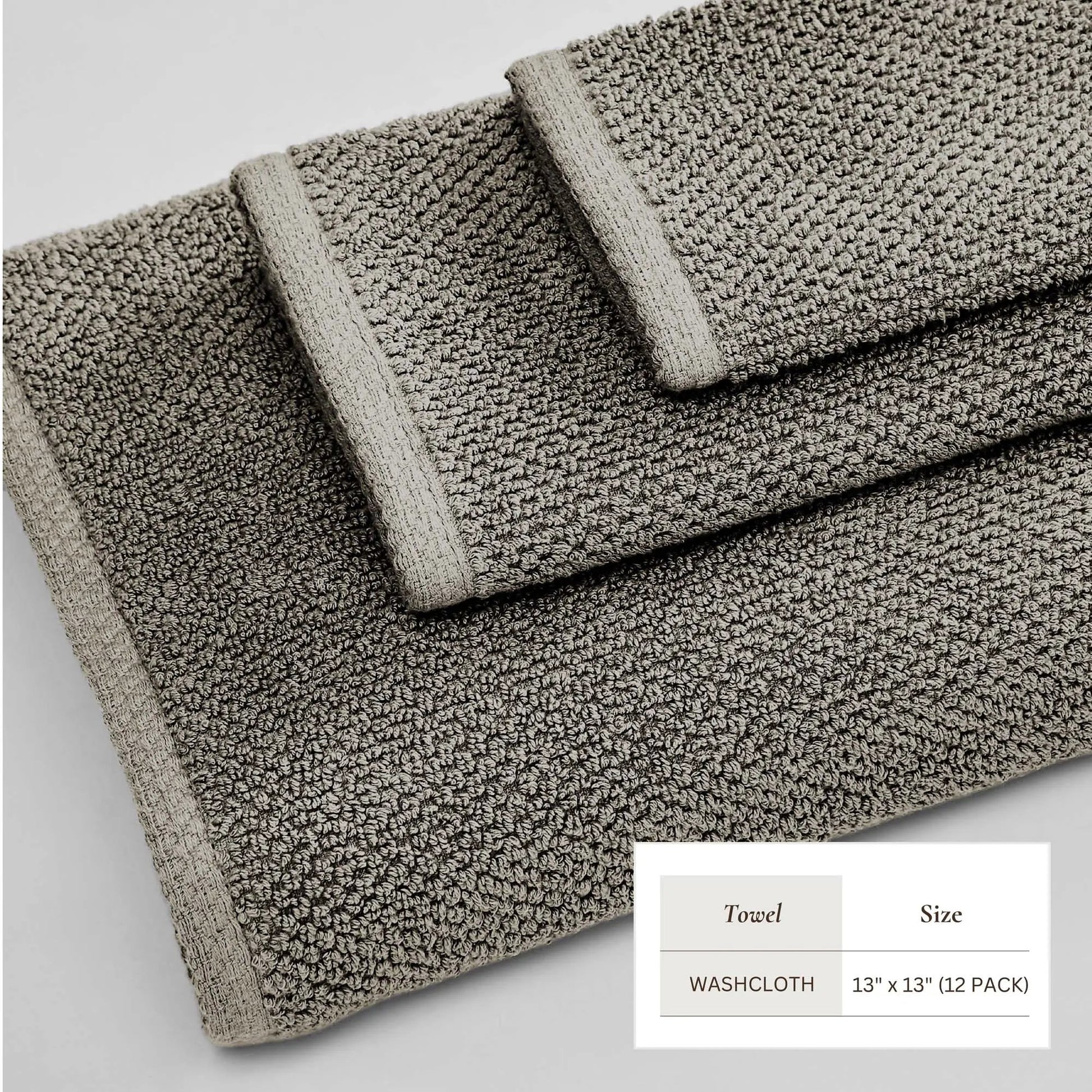 Cotton Textured Bath Towel Set - Acacia Collection from PriceLows™