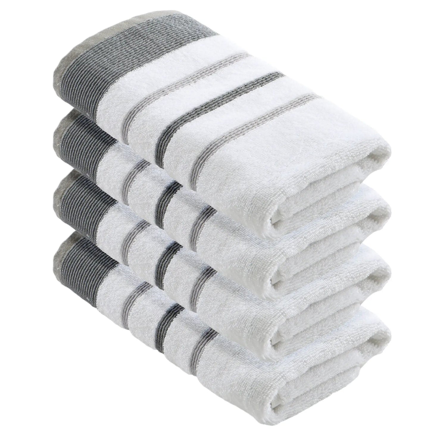 Decorative Cotton Stripe Bath Towel Set - Noelle Collection from PriceLows™