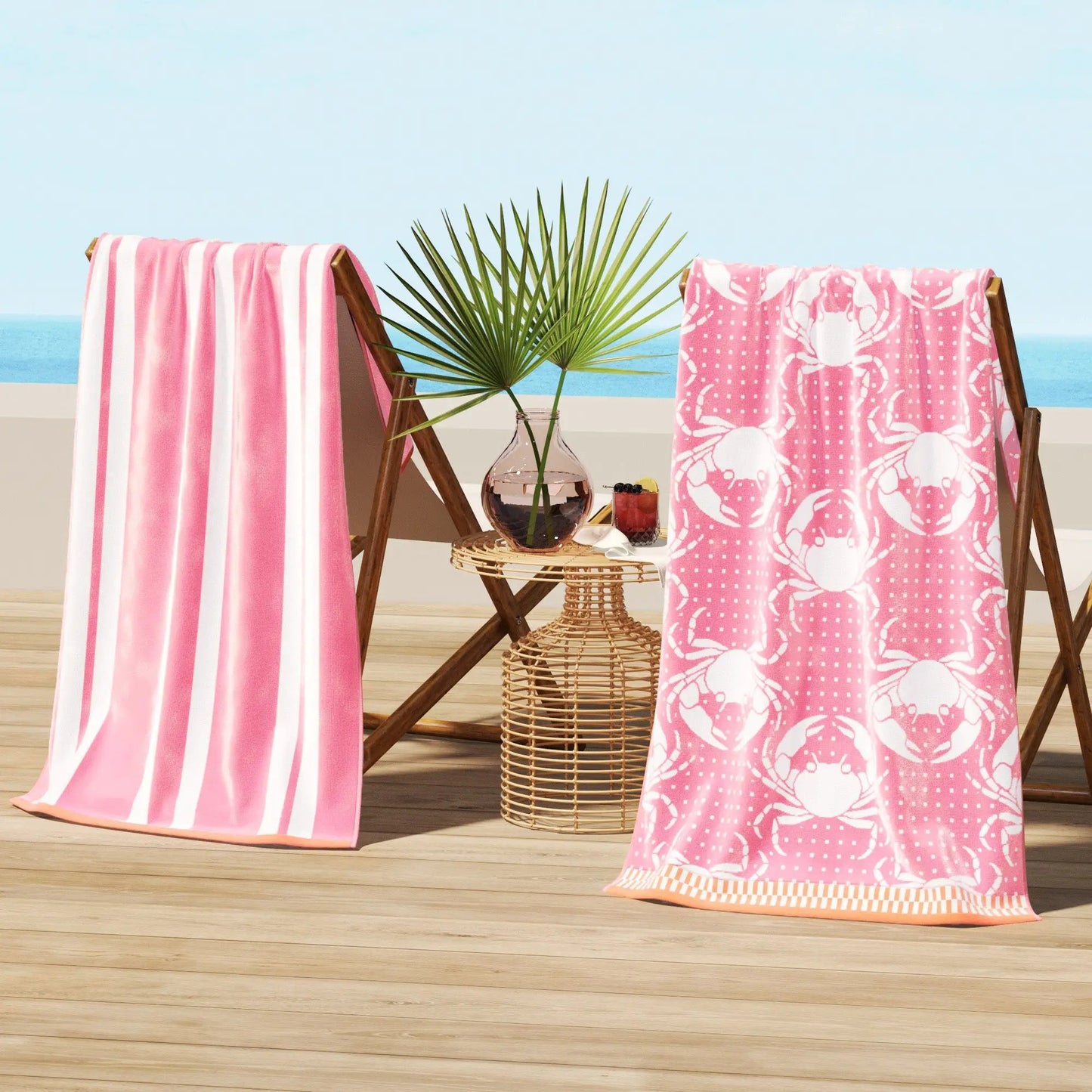 Cotton Velour Beach Towel - Maui Collection from PriceLows™
