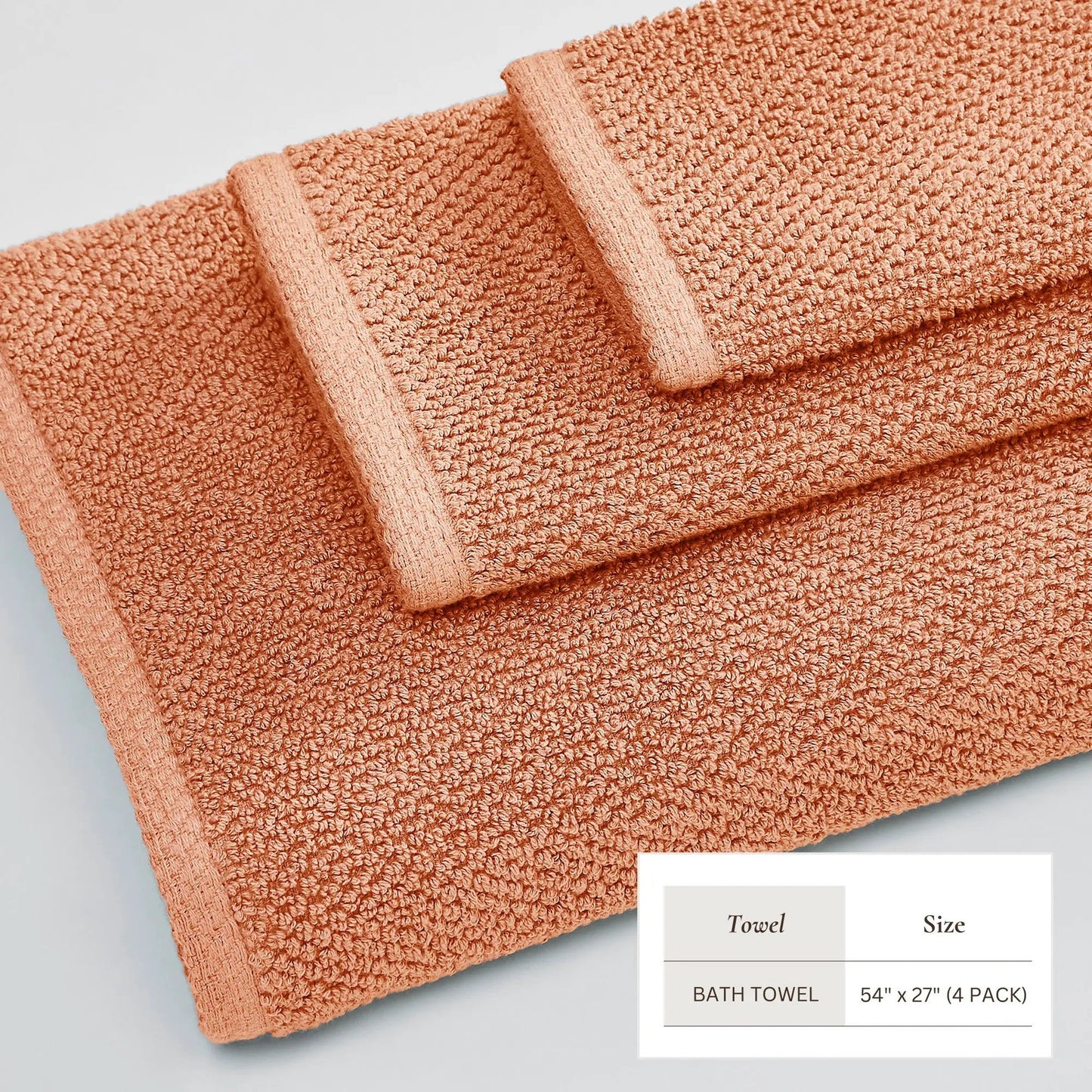 Cotton Textured Bath Towel Set - Acacia Collection from PriceLows™