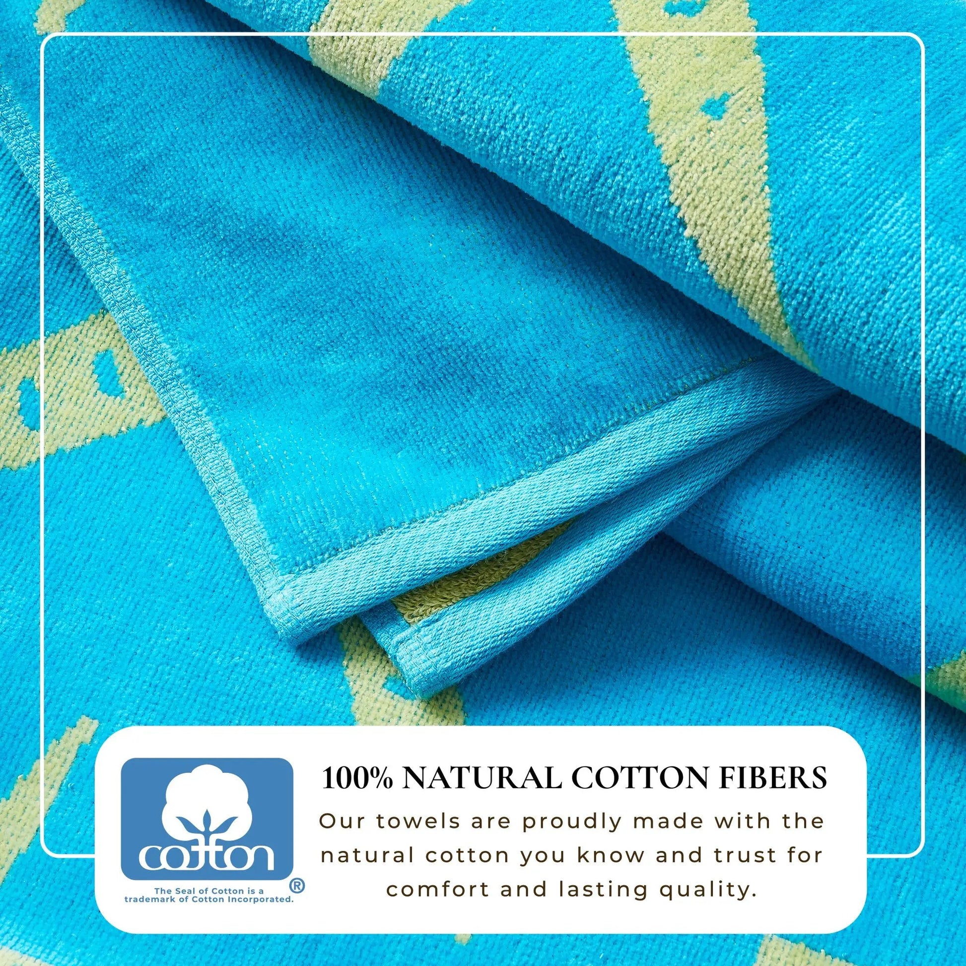 Cotton Velour Beach Towel - Maui Collection from PriceLows™