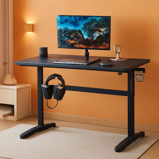 Extra Large Ergonomic Gaming Desk with Cup Holder from PriceLows™